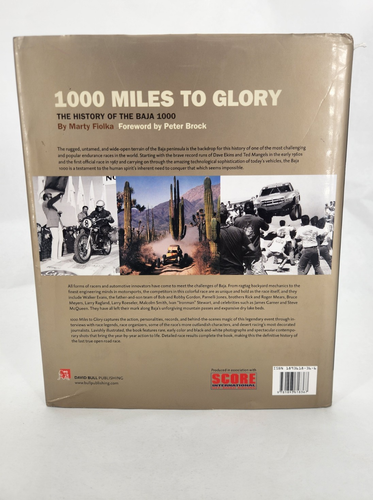 1000 Miles to Glory, The History Of The Baja 1000 By Marty Fiolka 2005 Hardcover - Foto 3 di 20