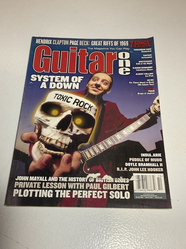 Guitar One Magazine System Of A Down Hendrix Clapton Paige Beck 2001