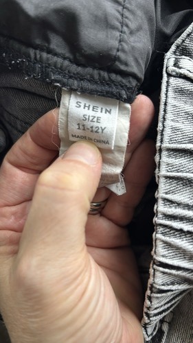 SHEIN Girls Distressed Jeans Size 11-12 - Picture 3 of 3