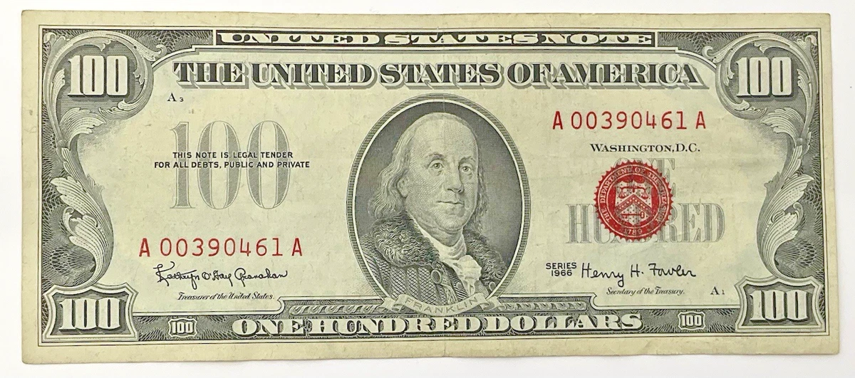 外国旧货币 100 美元纸币| eBay
