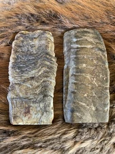 MERINO RAM HORN KNIFE HANDLE MATERIAL  Lg BLANK SCALES 5” x 2 1/8 x 3/8” (ME11)