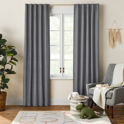 Blackout Chambray Cotton Kids' Panel - Pillowfort