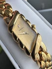 Vintage Seiko Women’s Asymmetrical Gold Tone Quartz Watch Japan Bracelet