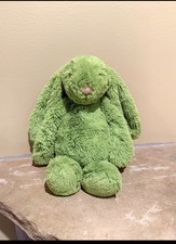 Jellycat Bashful Apple Bunny Green Soft Plush Stuffed Animal 12"