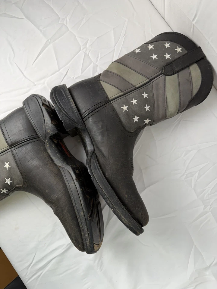 Bota Western Rebel by Durango Bandera Negra Desteñida 11 M Foto 3 de 4