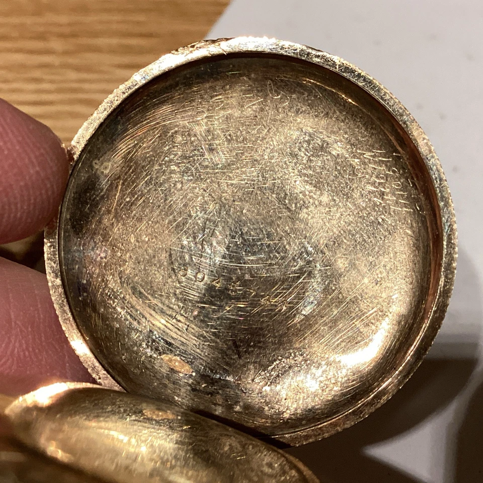 Elgin 1916 Pocket Watch Grade 417 Model 2 Size 3/0 7 Jewels Hunting - Image 3 of 4