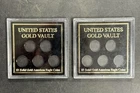 2 United States Gold Vault $5 Solid Gold American Eagle 1/10th Oz Eagle Coin Set