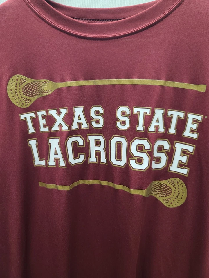 Texas State Bobcats Lacrosse TEAM ISSUES Mens Size Medium Jersey Shirt - Image 4 of 4