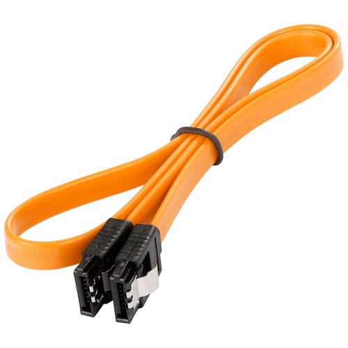 3x Poppstar 0,5m SATA 3 (SATA III HDD SSD Datenkabel-Set bis 6 Gbit/s), orange - Bild 2 von 3