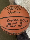 MAGIC JOHNSON Signed Wilson Basketball w/Multiple Inscriptions JSA COA SHOWTIME