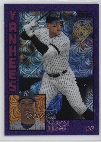 2019 Update Silver Pack 1984 Topps Baseball Chrome Purple /75 Aaron Judge