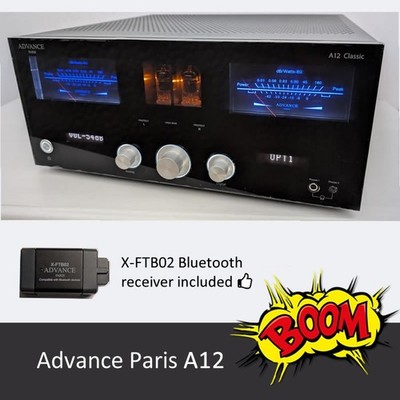 Advance Paris A12 CLASSIC amplifier + X-FTB02 Bluetooth - in Stock - NEW !!!