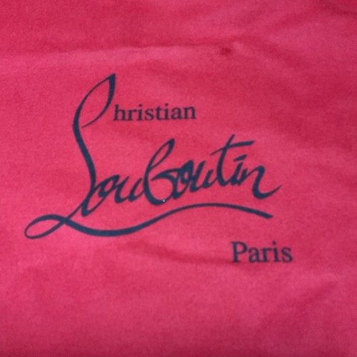 NEU Christian Louboutin rot Satin Schuh Staubbeutel 15” x 11 3/4” - Bild 2 von 2
