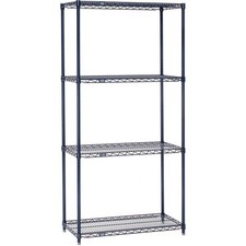 Nexel 5 Tier Wire Shelving Starter Unit 24"W x 21"D x 86"H