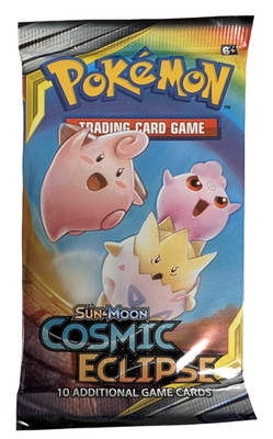 Pokémon TCG Sun & Moon Cosmic Eclipse Booster Pack Togepi Cleffa & Igglybuff Art