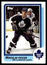 1986-87 Topps MIROSLAV FRYCER #68 Toronto Maple Leafs