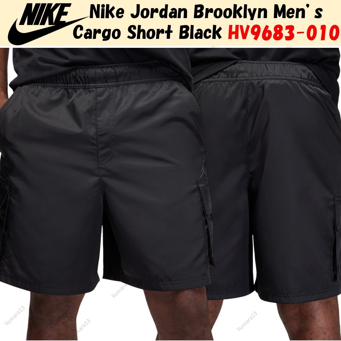 Nike Jordan Brooklyn Men's Cargo Short Black HV9683-010 Japan Size
