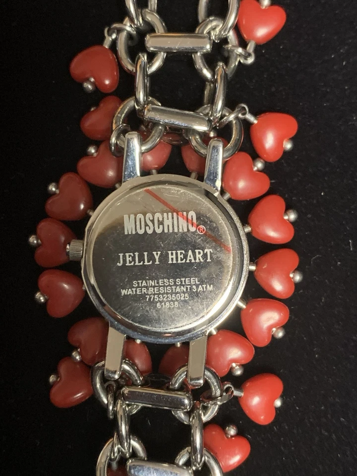 Moschino NEW Jelly Heart Watch by Moschino Hours &Minutes women's Unique design - Image 4 of 4