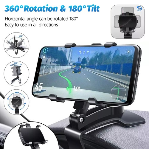1/2/3x Support Téléphone Voiture Universel 360° pour Téléphone Portable Samsung Galaxy iPhone - Photo 3 sur 16