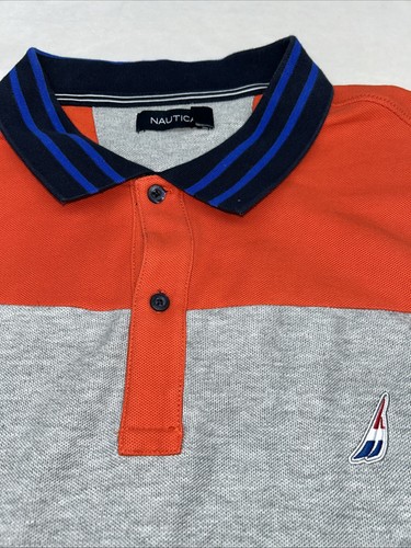 VTG Nautica Sailing Mens XXL Embroidered Spellout Long Sleeve Polo Vintage 2XL - Picture 6 of 10