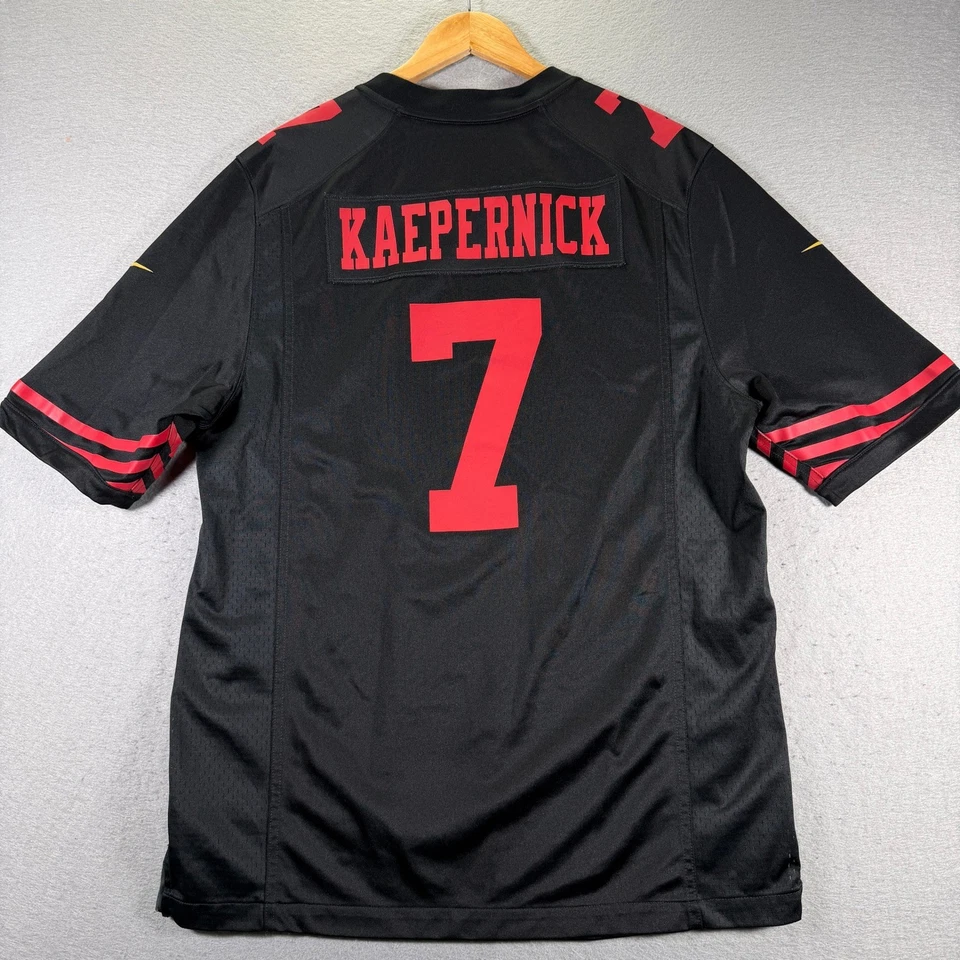Camiseta deportiva de fútbol americano grande Nike NFL San Francisco 49ers Kaepernick #7 Foto 2 de 4