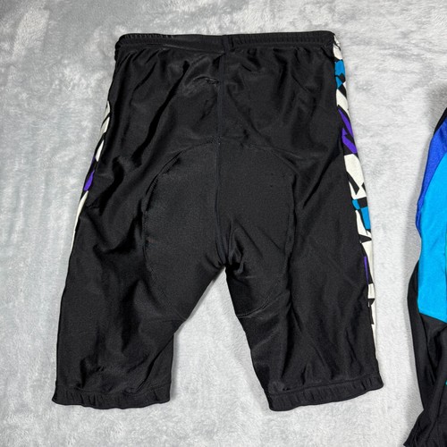 (2) Pair Vintage Cycling Shorts Large & Extra Large Padded 80s Prop Costume FLAW - Picture 9 of 24