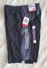 Reebok Athletic Training Shorts Boys Size 18 XXL - Black/Red NEW .