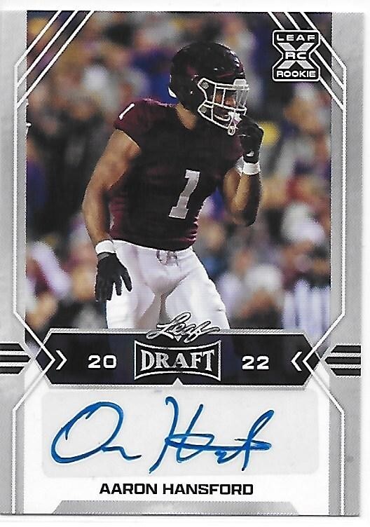 2022 Leaf Draft Aaron Hansford #BA-AH1 - 1 of 1