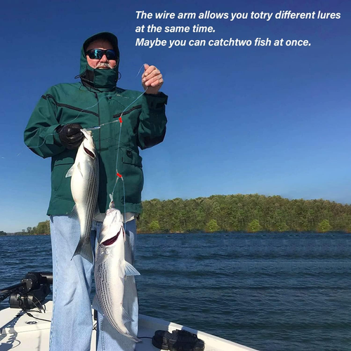 Fishing Leaders,Saltwater Tackle Rig with Swivels Snap, High-Strength Fishing Wi - 第 6/12 張圖片