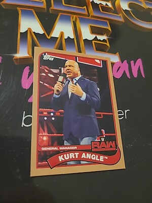 Topps WWE Kurt Angle General Manager Raw Wrestling Trading Card