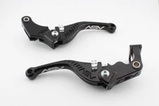 ASV F3 Shorty Brake & Clutch Lever Black for Yamaha MT09 Tracer9 R1 R6 REFURBISH