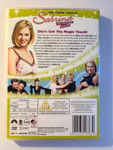 Sabrina The Teenage Witch - season three 4-disc DVD boxset. Series 3. Region 2. - Picture 2 of 4