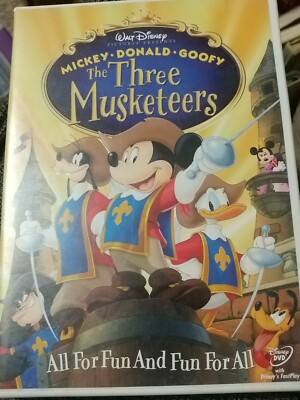The Three Musketeers (DVD, 2004), Walt Disney Mickey Donald Goofy