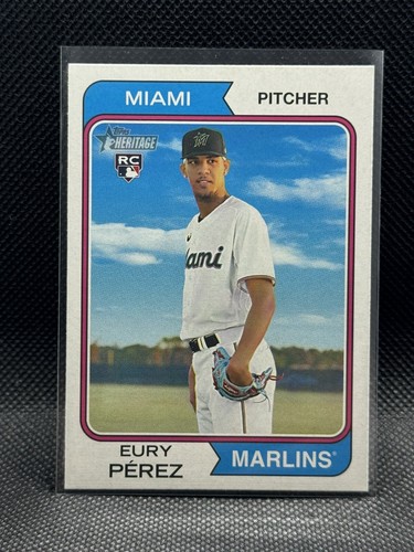 2023 Topps Heritage High Number Eury Pérez #545 card