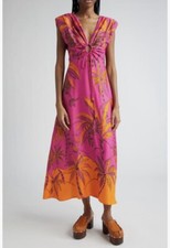 NWT $285 FARM Rio Beach Forest Print Maxi Dress in size Small!