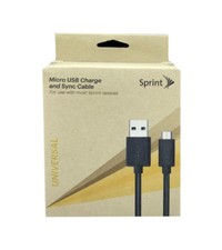 Micro USB Charge and Sync Cable 1.5M / 4.9Ft Sprint Black