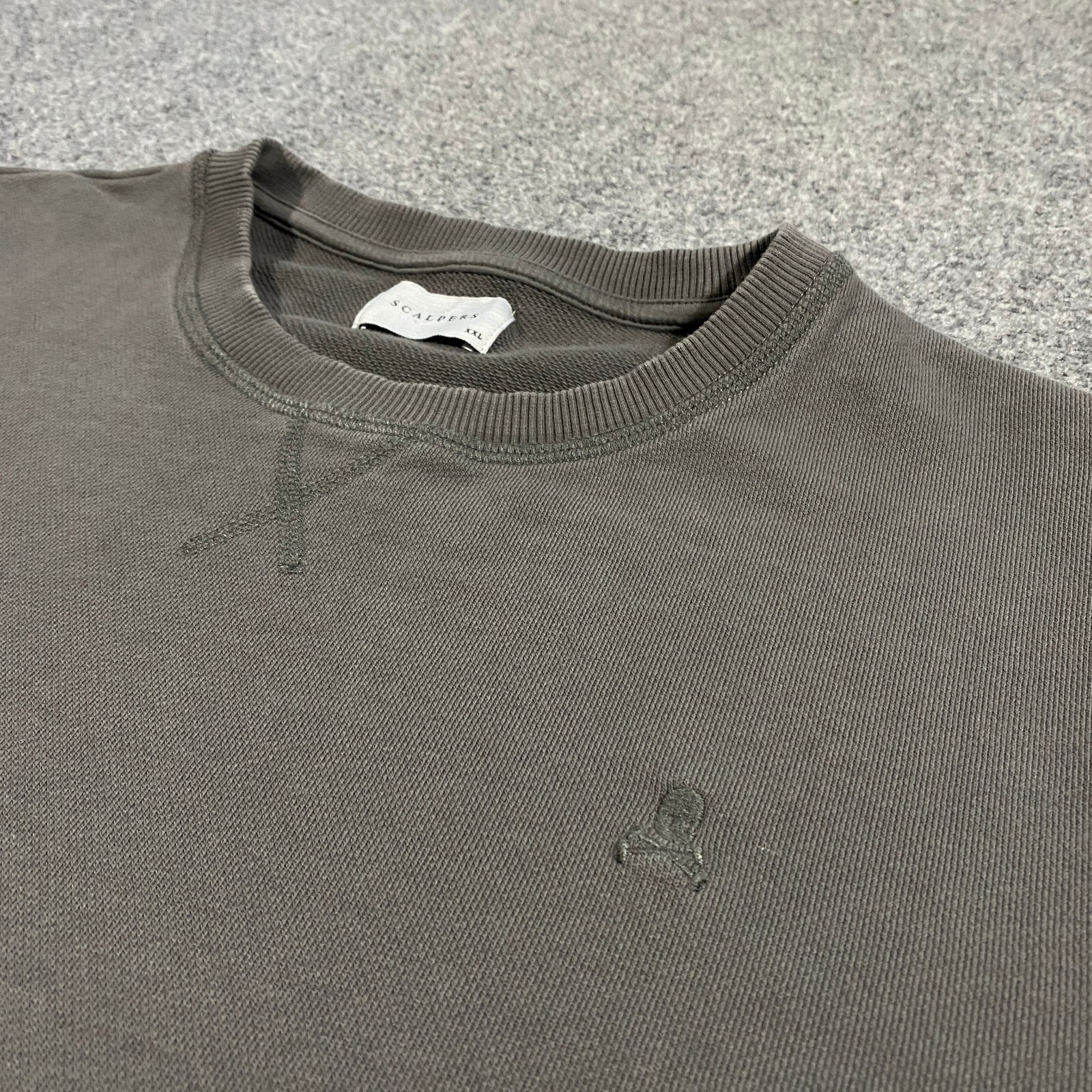 Scalpers Basic Skull French Terry Sweatshirt Adul… - image 6