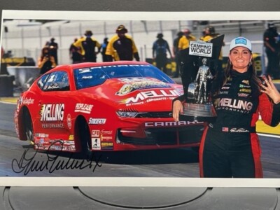 VRHTF NHRA VINTAGE SIGNED BY ''ERICA ENDERS'' ''MELLING'' 4X CHAMP PRO STOCK PHOTO