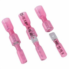 AWG Heat Shrink Wire Connectors Terminals 16-22 Red Waterproof Spade Female/Male