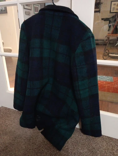 Pendleton 女士风衣中号羊毛夹克绿色格子 - 第 6 张/共 6 张