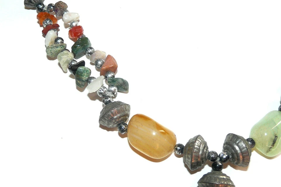COLLANA di PIETRE miste multicolore - gioiello - Immagine 3 di 4
