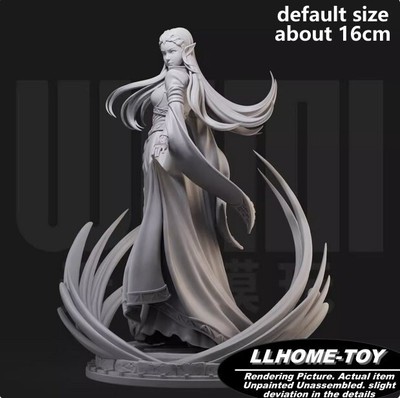 Game Character Princess Z full dress Resin 3D Print GK Figure DIY Model