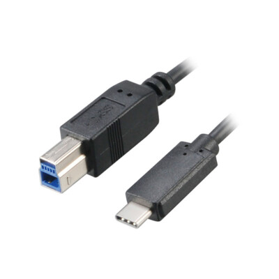 Akasa USB 3.1 Cable, Type C to Type B, 1.0m - Black
