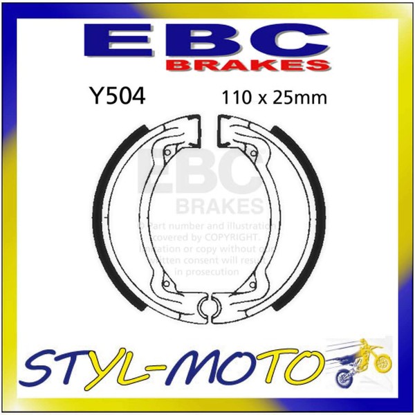 Y504 Rachen Vorne Links EBC Yamaha FS1E 50 1974-1976-image