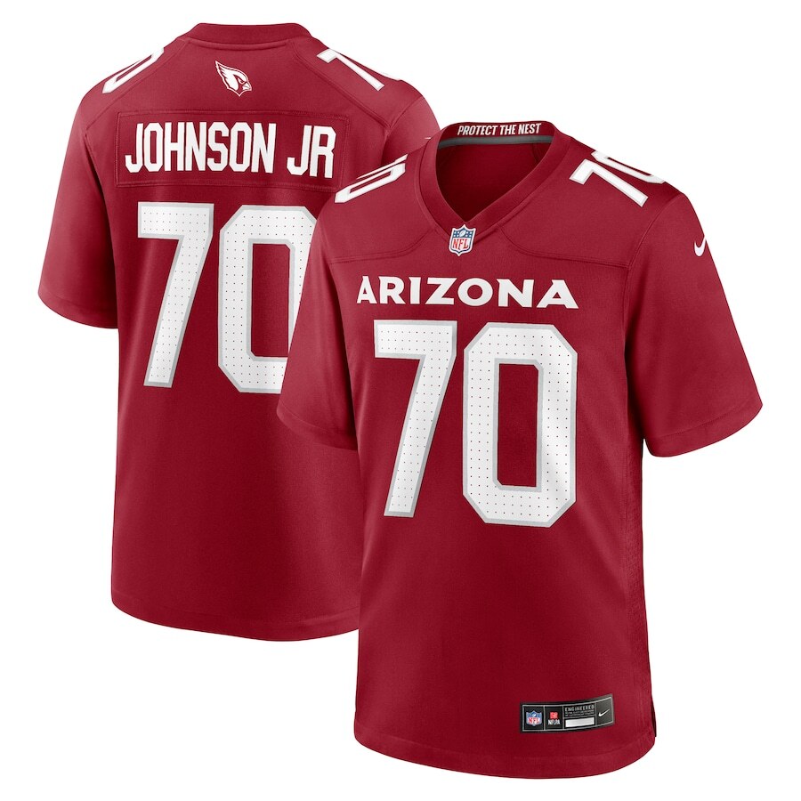 ASICS RED HOPES ユニフォーム 9NARA選手 Arizona Cardinals Paris Johnson Jr #70 Nike Cardinal 2025 NFL Game