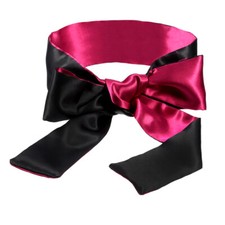 Double Sided Soft silky Blindfold Maroon Black Women Adult couple sex gift UK