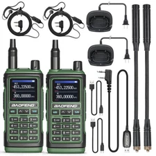 2PCS Baofeng UV-17 M Air Band Ham Radio Transceiver Walkie Talkie Long Range Kit