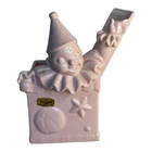 Vintage Haegar Potteries Pink Jack In The Box  Figural Planter  USA  8.5” Tall