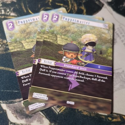 Final Fantasy TCG Hidden Trials Puppetmaster 23-081C x3 Playset