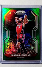2020 2020-21 Panini Prizm Green Prizms #55 Derrick Jones Jr. Miami Heat Card